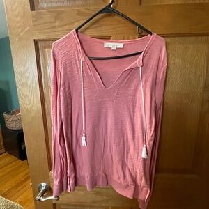 Womens LOFT light weight long-sleeve top Sz S